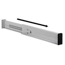 Load image into Gallery viewer, Best seller  mdesign adjustable expandable drawer organizer divider foam ends strong secure hold locks in place for bedroom bathroom closet office kitchen storage 2 5 high 4 pack gray