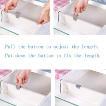 Load image into Gallery viewer, Best onerbuy pack of 2 extendable drawer organizer dividers adjustable closet cabinet separators with anti scratch foam edges for kitchen bathroom bedroom office and dresser desk 4 tall 11 17 lo