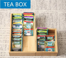 Load image into Gallery viewer, Storage xxl set of 6 bamboo drawer storage box desk organizer 9 compartment organization tray holder 100 bamboo drawer divider 18 x 15 x 2 5 for office bathroom bedroom kitchen children room