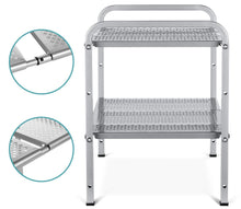 Load image into Gallery viewer, Organize with bextsware metal under sink 2 tier expandable shelf organizer rack adjustable height and position 7 removable shelves expandable 18 to 25for kitchen bathroom cabinets storage chrome