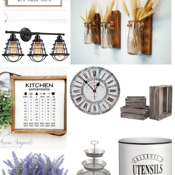 Farmhouse kitchen decor has a certain look and feel and I absolutely love it