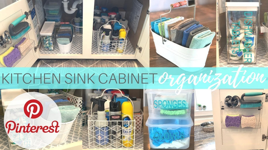 Under the Kitchen Sink Cabinet Organization | How to Organize | Decluttering | Clean With me by Kelly Marie (2 years ago)