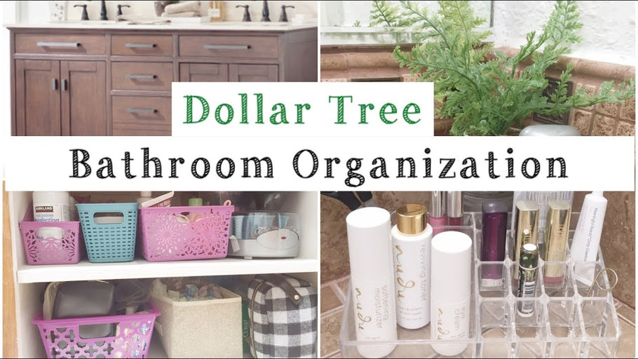 Bathroom Organization, Simple cheap organizing solutions using Dollar Tree Organization Bins