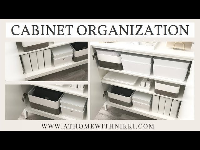 DIY OFFICE ORGANIZATION | ORGANIZING A SIMPLE CABINET by AtWorkWithNikki (3 years ago)