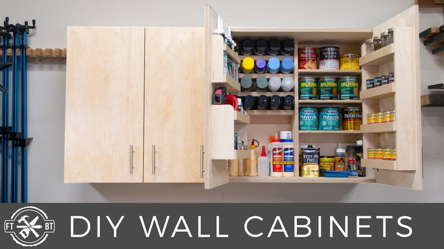 DIY Wall Cabinets with 5 Storage Options | Shop Organization by Fix This Build That (2 years ago)