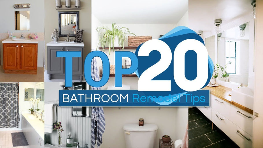 These info below related to 20 Bathroom Remodel Tips And Tricks That Won't Cost You A Fortune video