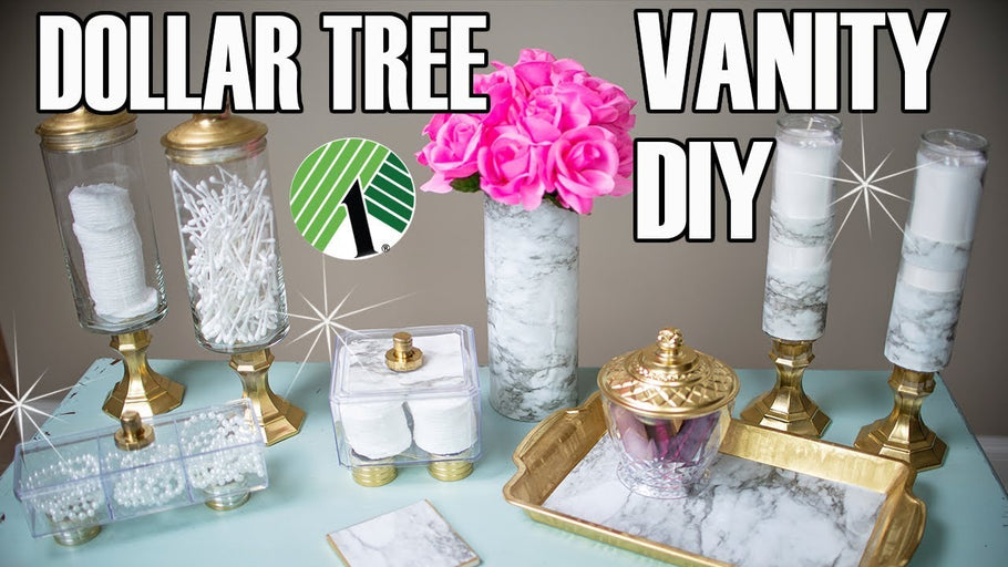 Today's video is a dollar tree diy bathroom decor video