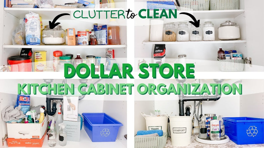 DOLLAR STORE KITCHEN CABINET ORGANIZATION by Messes with Michelle (9 months ago)