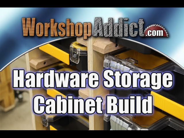 Hardware Storage Cabinet Build Using Dewalt Organizers - Free Plans by WorkshopAddict (4 years ago)
