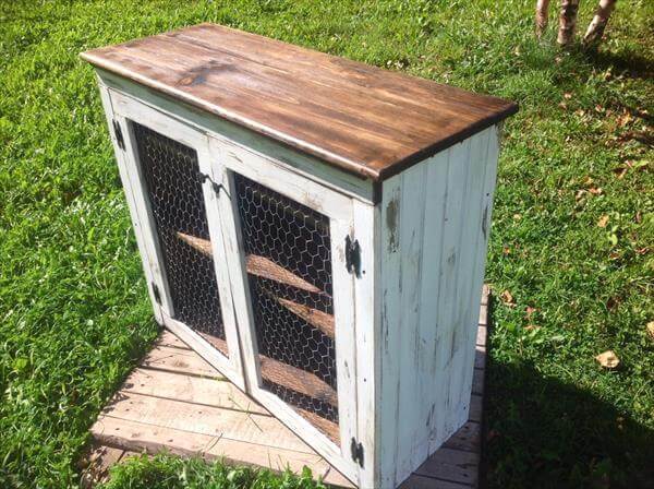 Special Concept Chicken Wire Cabinet Doors