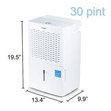 Load image into Gallery viewer, Get tosot 30 pint dehumidifier for small rooms up to 1500 square feet energy star quiet portable with wheels and continuous drain hose outlet dehumidifiers for home basement bedroom bathroom