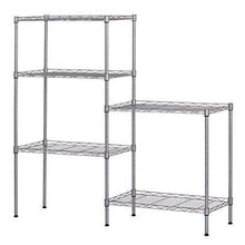 Load image into Gallery viewer, Related ferty 5 wire shelving units stacking storage shelf heavy duty metal adjustable shelves rack organizer for garden laundry bathroom kitchen pantry closet us stock