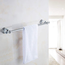 Load image into Gallery viewer, Try be xn crysta towel bar holder wall mounted bathroom accessories copper chrome finished towel rack silvery 120cm47inch
