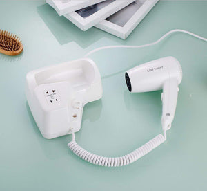 The best xzst 1200 watt intelligence quiet bathroom wall mounted hair dryer hang up hair dryer with shaver charging wire white color