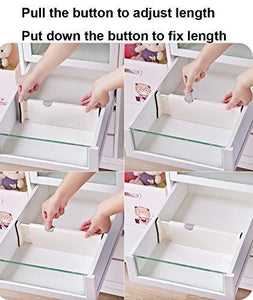 Get 4 pack adjustable drawer dividers organizer separators good grips dresser organizer for bedroom bathroom closet baby drawer desk kitchen storage