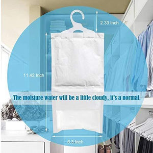 Get zmfh 10 pack moisture absorber hanging bags no scent max odor eliminator 220g dehumidification bags for closets bathrooms laundry rooms pantries storage
