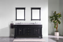 Load image into Gallery viewer, Latest virtu usa gd 4072 wmsq dw huntshire 72 double bathroom vanity with marble top and square sink with mirrors 72 inches dark walnut