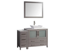 Load image into Gallery viewer, Products vanity art 48 inch single sink bathroom vanity combo modern cabinet with ceramic top sink free mirror gray va3136 48g