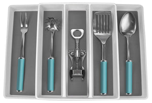 Exclusive sorbus utensil drawer organizer expandable cutlery drawer trays for silverware serving utensils multi purpose storage for kitchen office bathroom supplies utensil drawer organizer white
