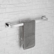 Load image into Gallery viewer, Shop luckin towel bar set chrome polish modern bathroom accessories set silver hardware bath towel rack set with toilet paper holder 4 pcs