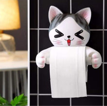 Load image into Gallery viewer, Great c s toilet paper holder dispenser tissue roll towel holder stand funny animal wall mount bathroom kitchen home decor cat