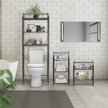 Load image into Gallery viewer, Budget friendly sorbus bathroom storage shelf over toilet space saver freestanding shelves for bath essentials planters books etc