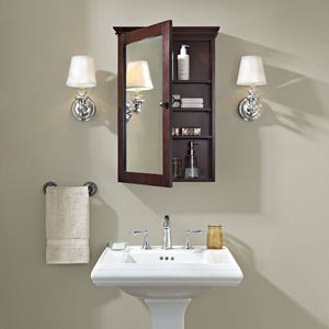 Featured crosley furniture lydia mirrored bathroom wall cabinet espresso